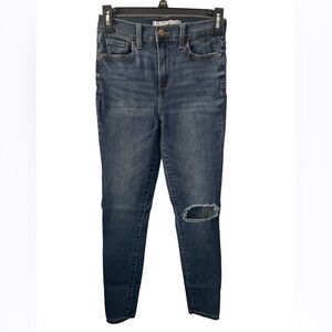 Celebrity Pink Womens Faded Pocket Distressed Skinny Fit Jeans Size 3 x26”L